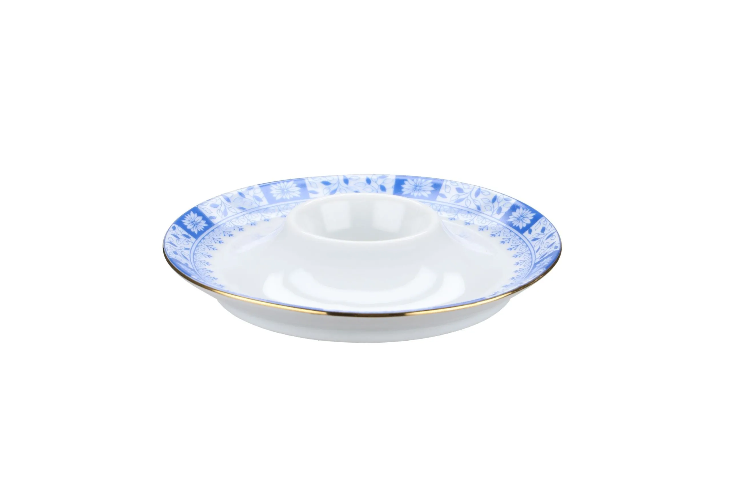 Eierbecher mit Schalenablage - Seltmann Weiden Dorothea China blau