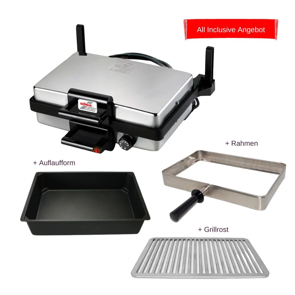 Silex ALL INCLUSIVE Angebot Silex Grill + Auflaufform + PRO Rahmen + Grillrost