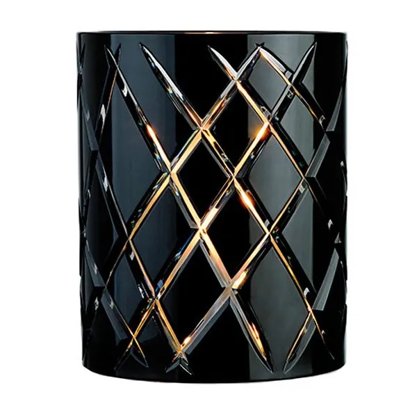 Skogsberg and Smart Windlicht Vase Crystal Black (28cm)