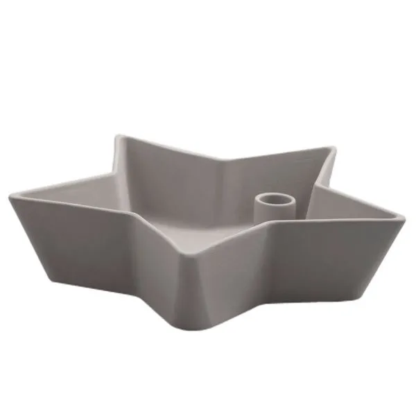 Storefactory Kerzenleuchter Lidatorp Stjärna Grau (26cm)