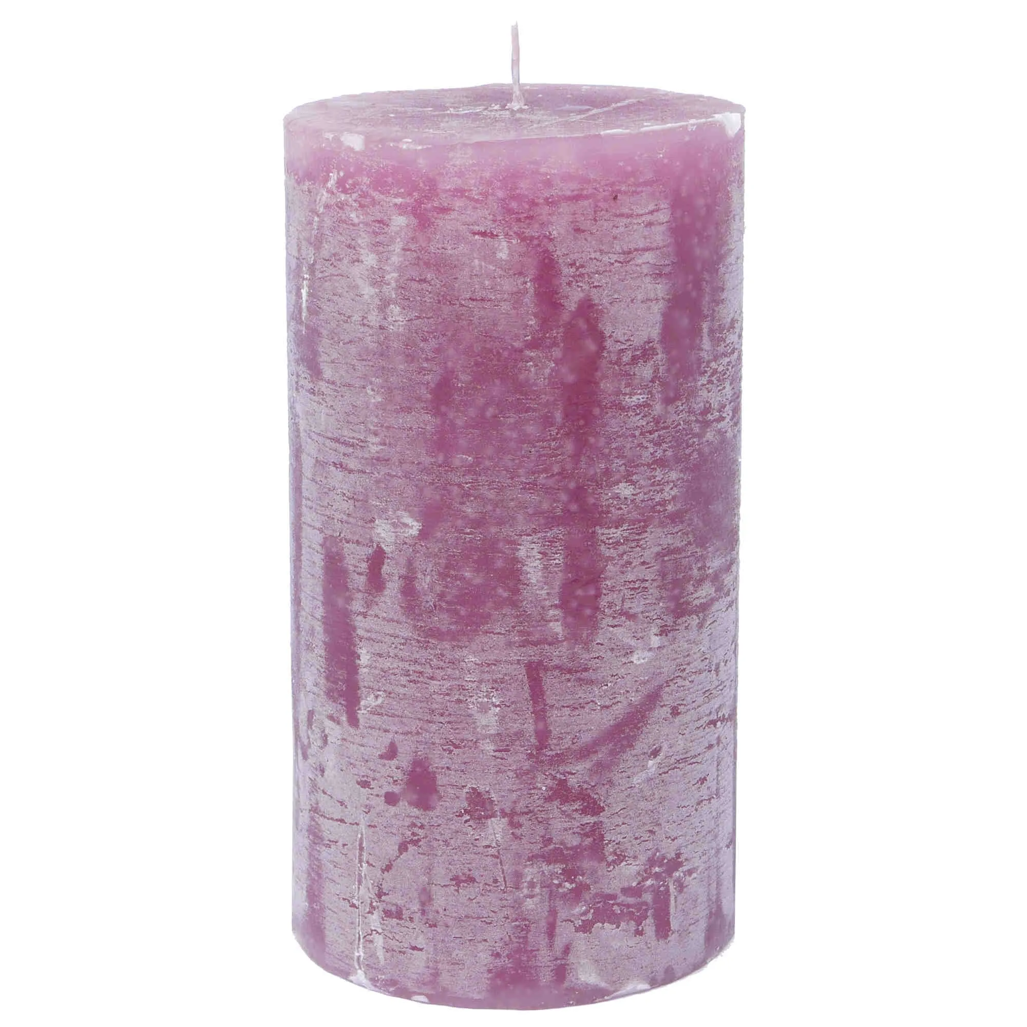 Stumpenkerze durchgefärbt rosenholz 15 x Ø 8 cm