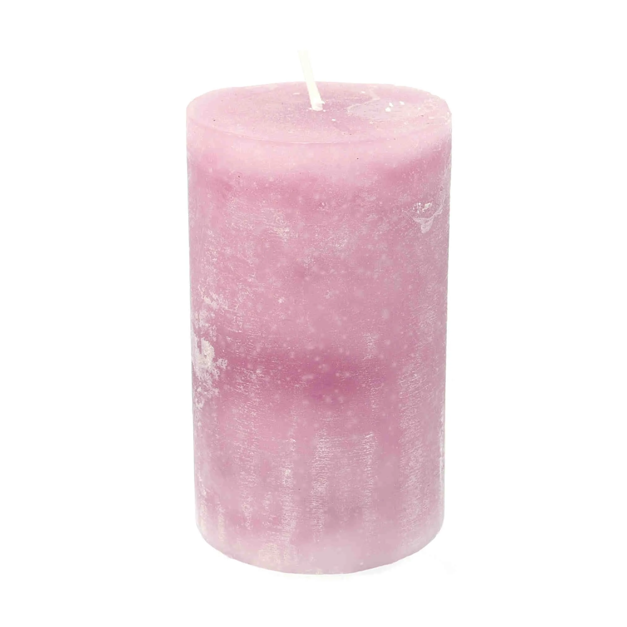 Stumpenkerze durchgefärbt rosenholz 12 x Ø 7 cm