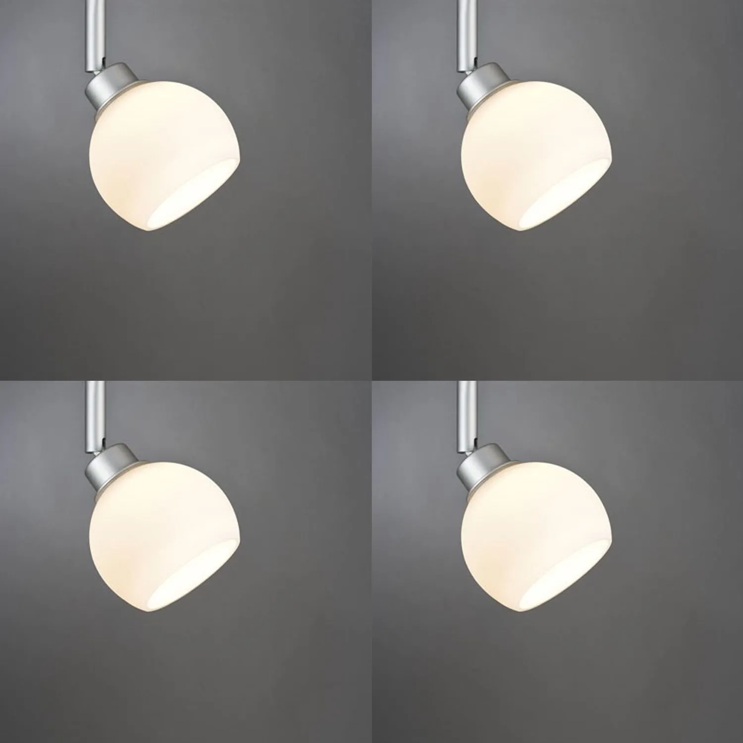 4 x Paulmann Lampenschirm Öffnung ca. 3,3 cm Wolbi Satin Rund Glas Ersatzglas, Schirm, Ersatzschirm