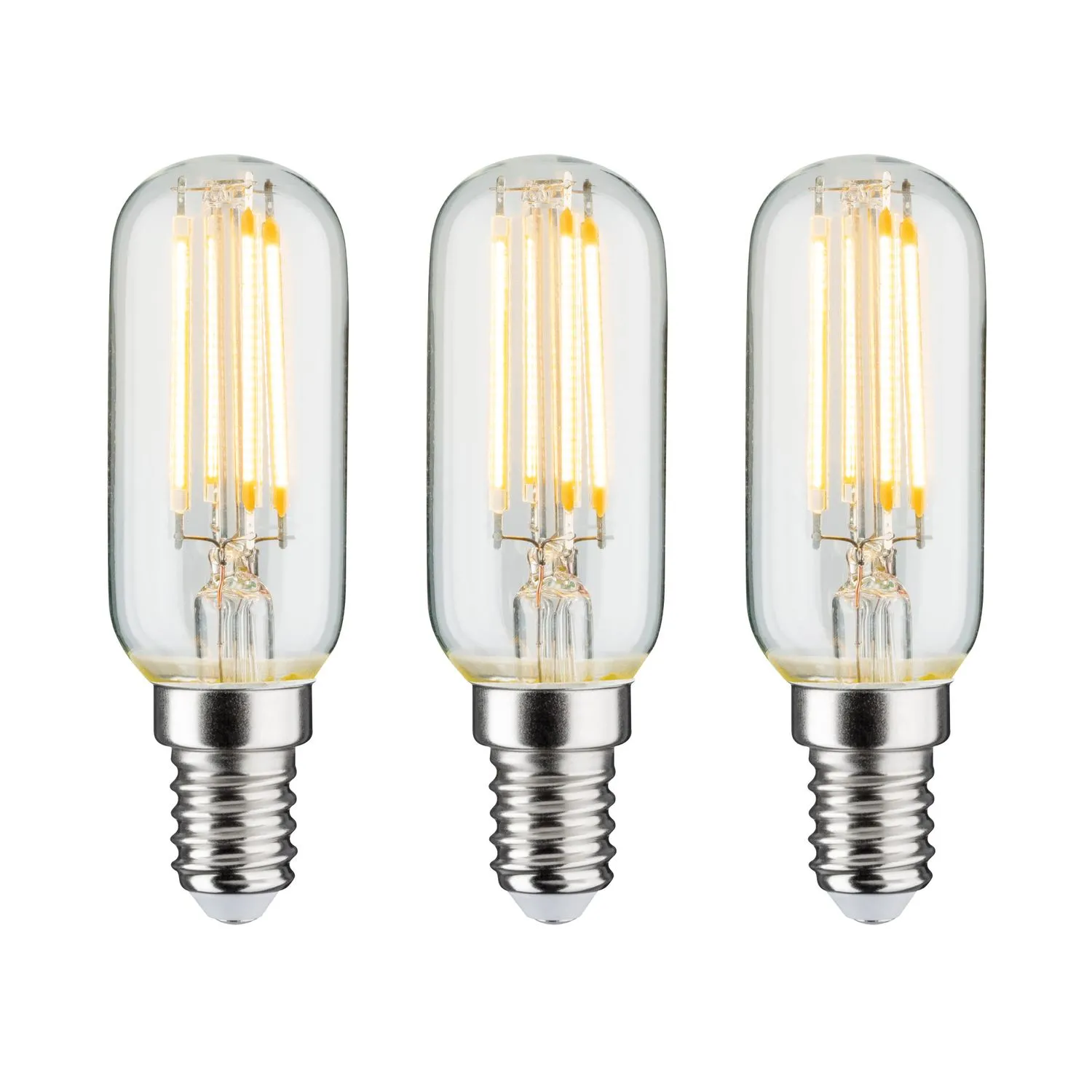 3er Set  Paulmann LED Röhre 4,5W E14 230V Klar 2700K dimmbar 470 Lumen etnspricht 40W dunstabzugshaube