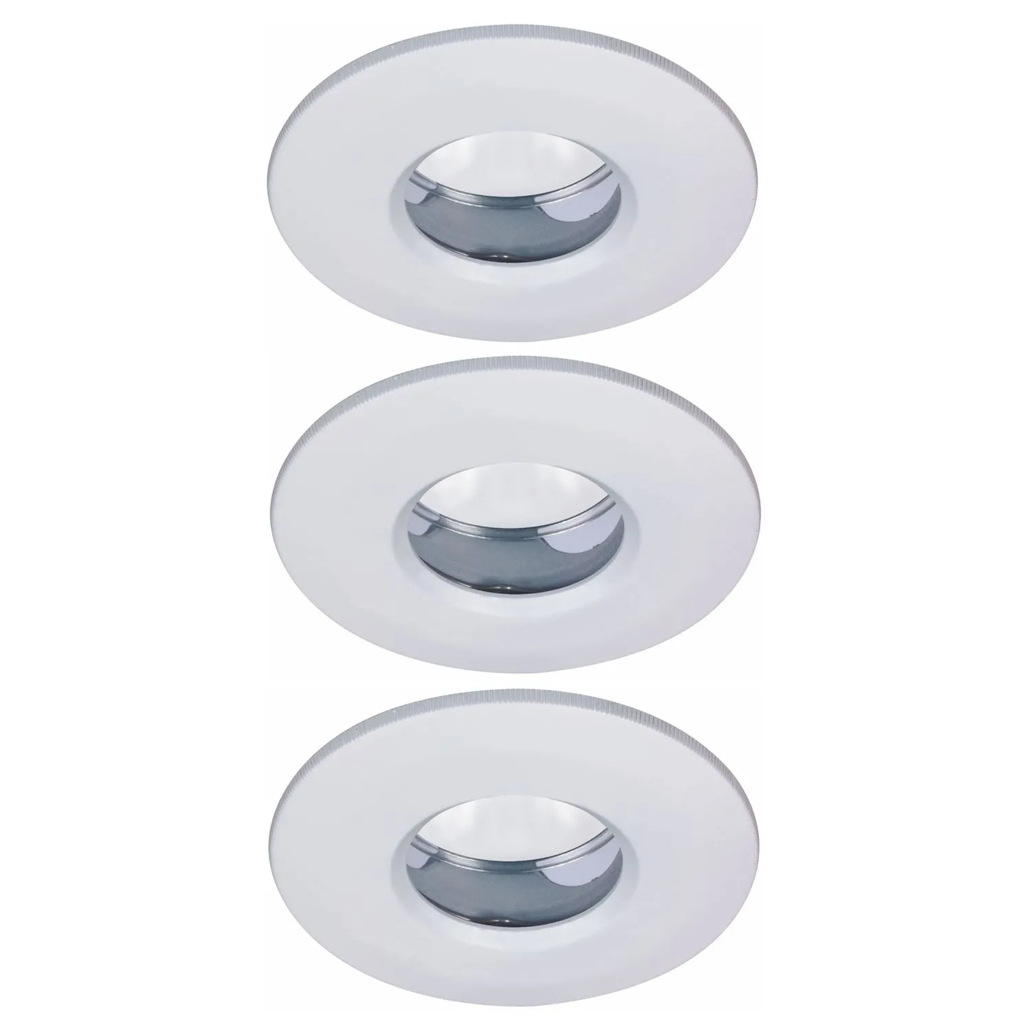 Paulmann Premium Einbauleuchten Set Sparlampe starr IP65 3x11W 230V GU10 51mm Weiß/Metall