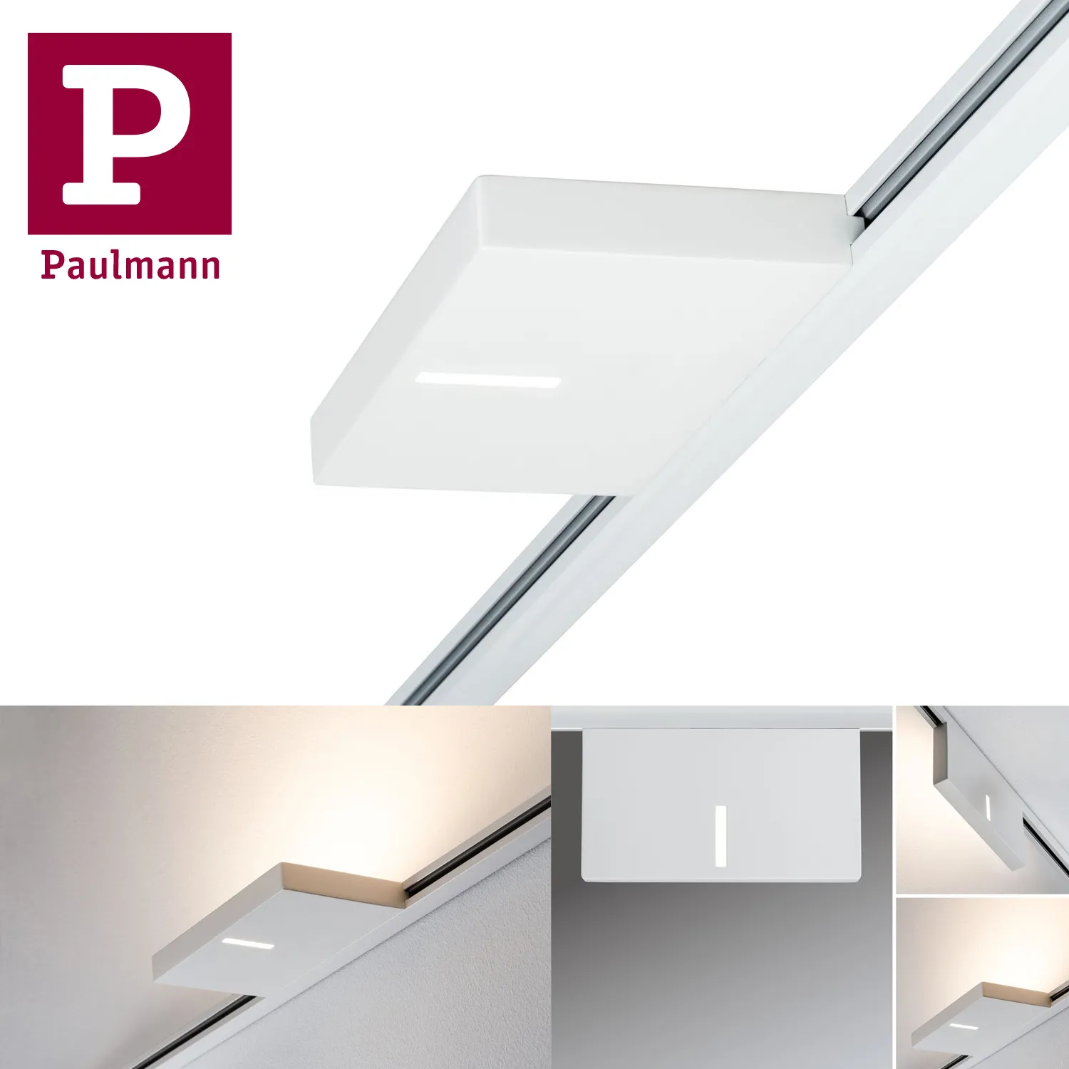 Paulmann URail Spot Uplight Case 16W Weiß 230V Metall