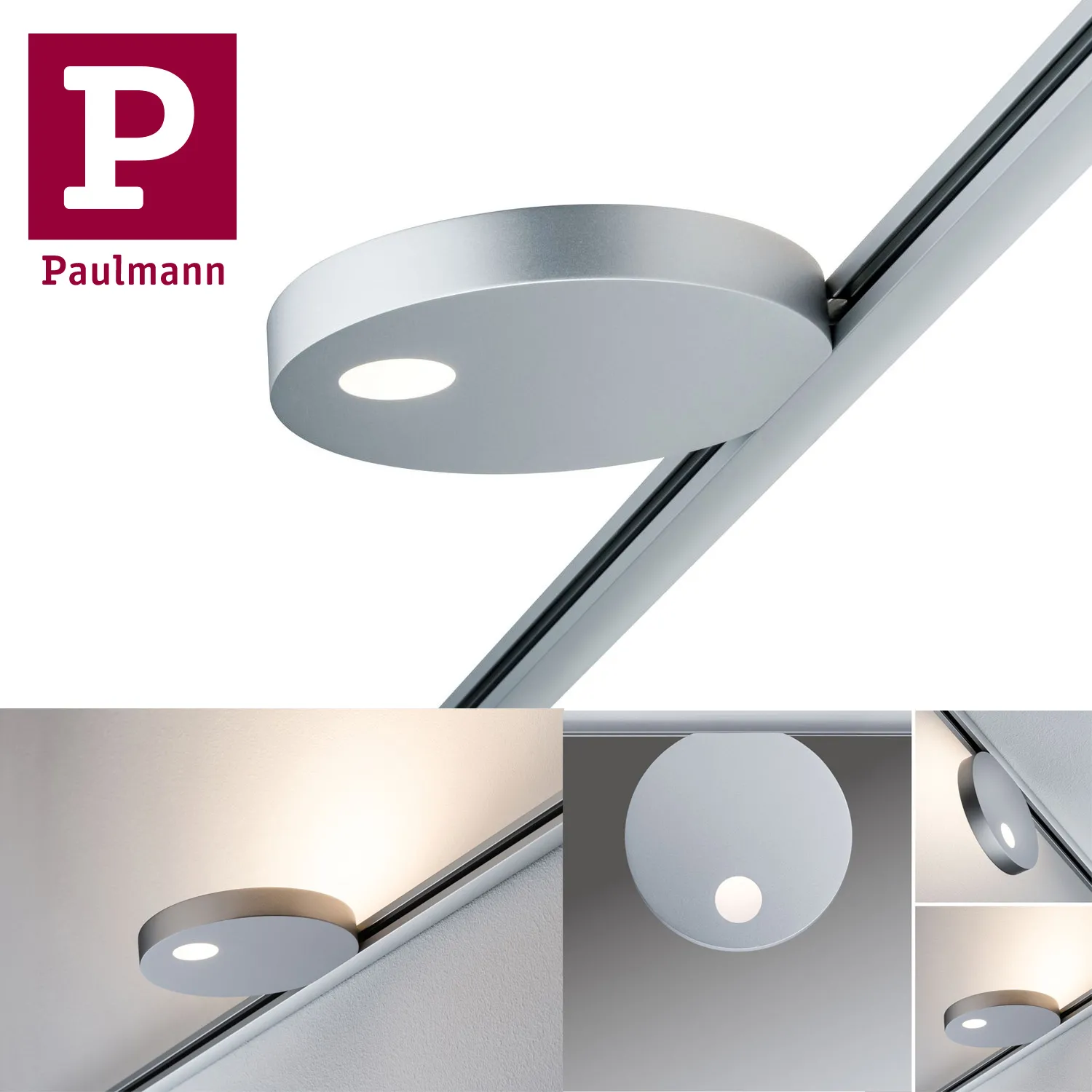Paulmann URail Spot Uplight Salto 16W Chrom matt 230V Metall