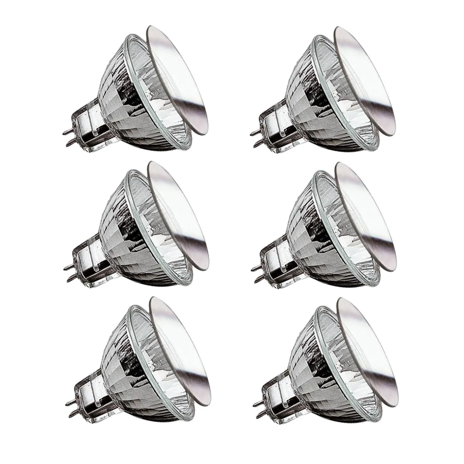 6 x 82231 Security Halogen Reflektor mit Schutzglas 20W GU5,3 12V BAB
