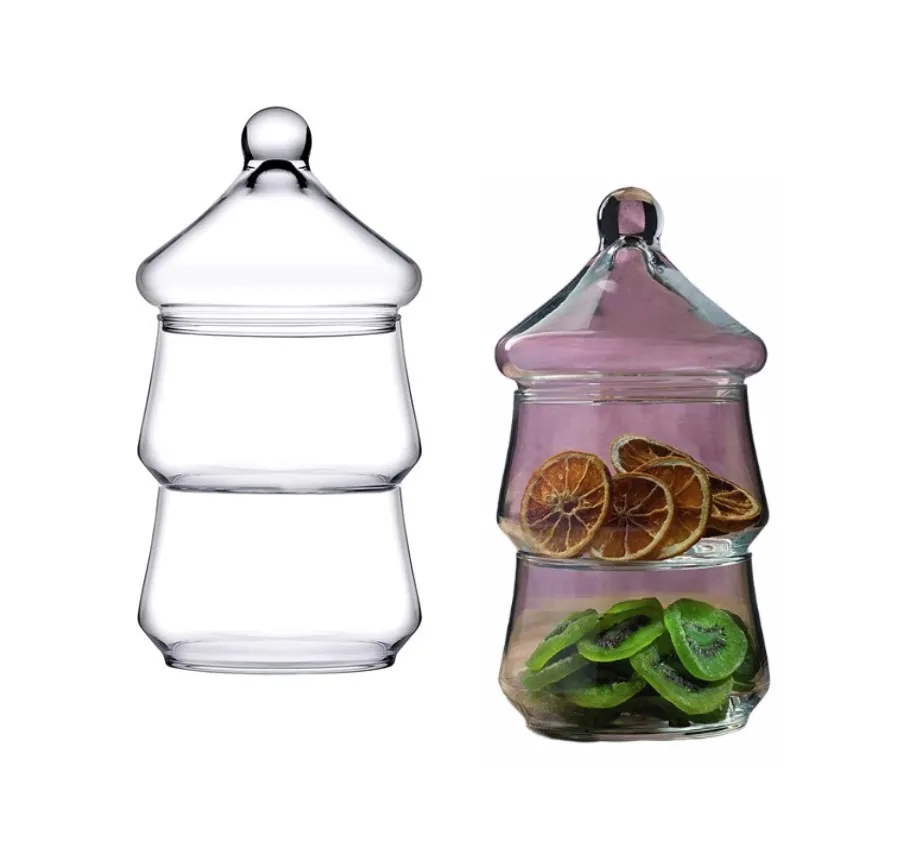 Pasabahce VILLA-Patisserie 96816 mit 2x Schalen und Deckel 26x14 cm