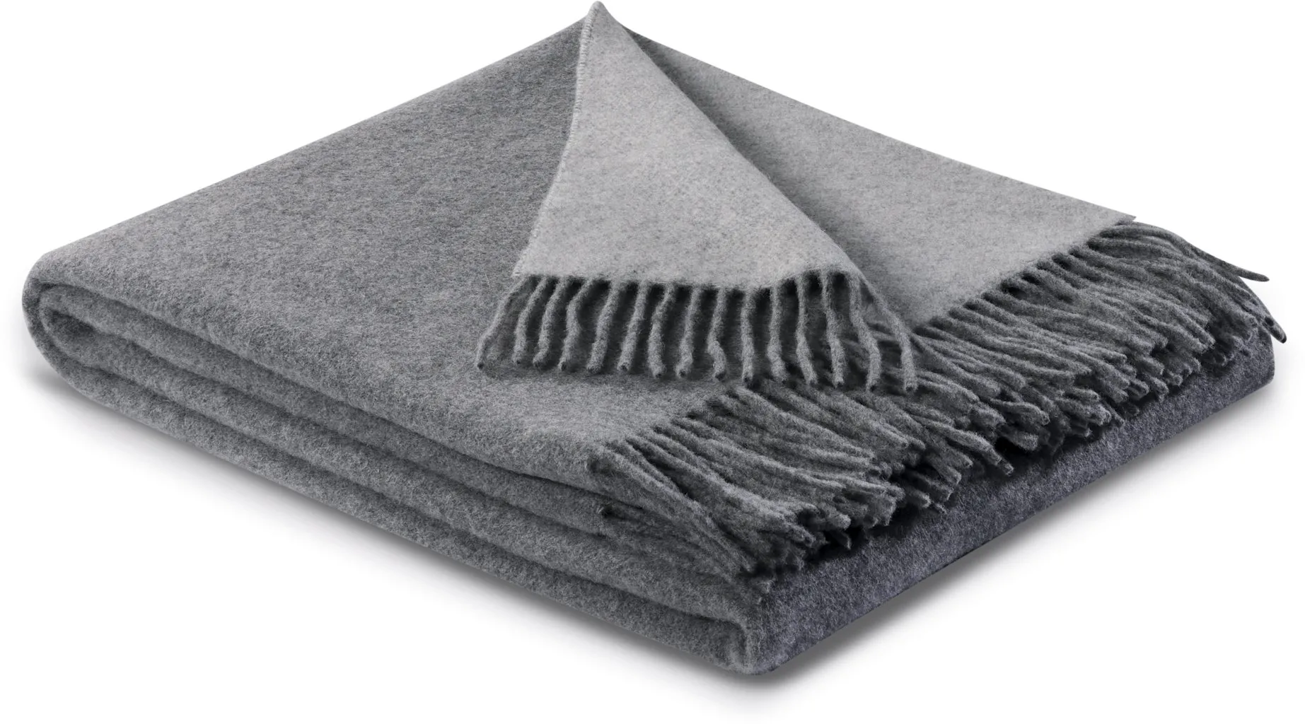 Biederlack Sofadecke dunkelgrau ca. 130 x 170 cm