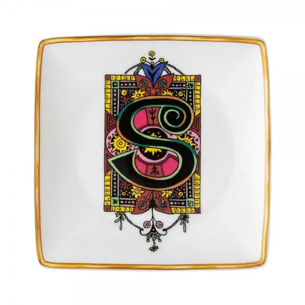 Versace by Rosenthal Schale Holiday Alphabet S