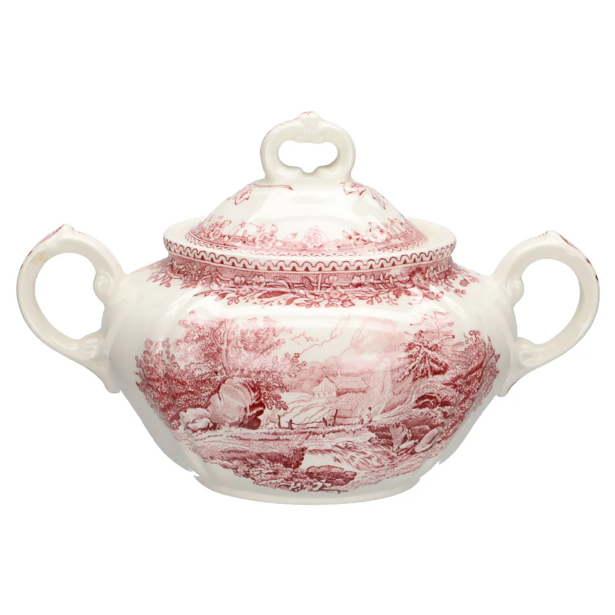 Zuckerdose - Villeroy & Boch Burgenland rot