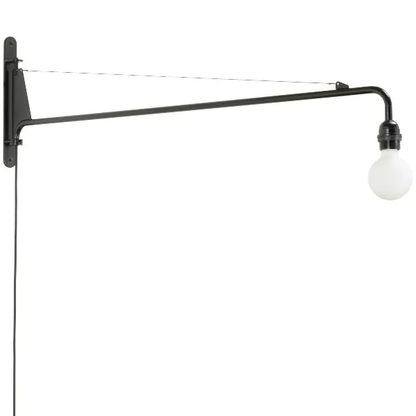 Vitra Wandleuchte Petite Potence Tiefschwarz