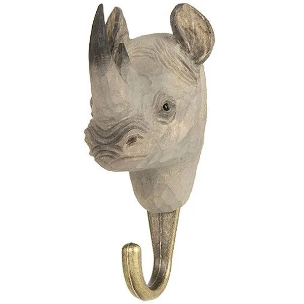 Wildlife Garden Kleiderhaken DecoHook Nashorn