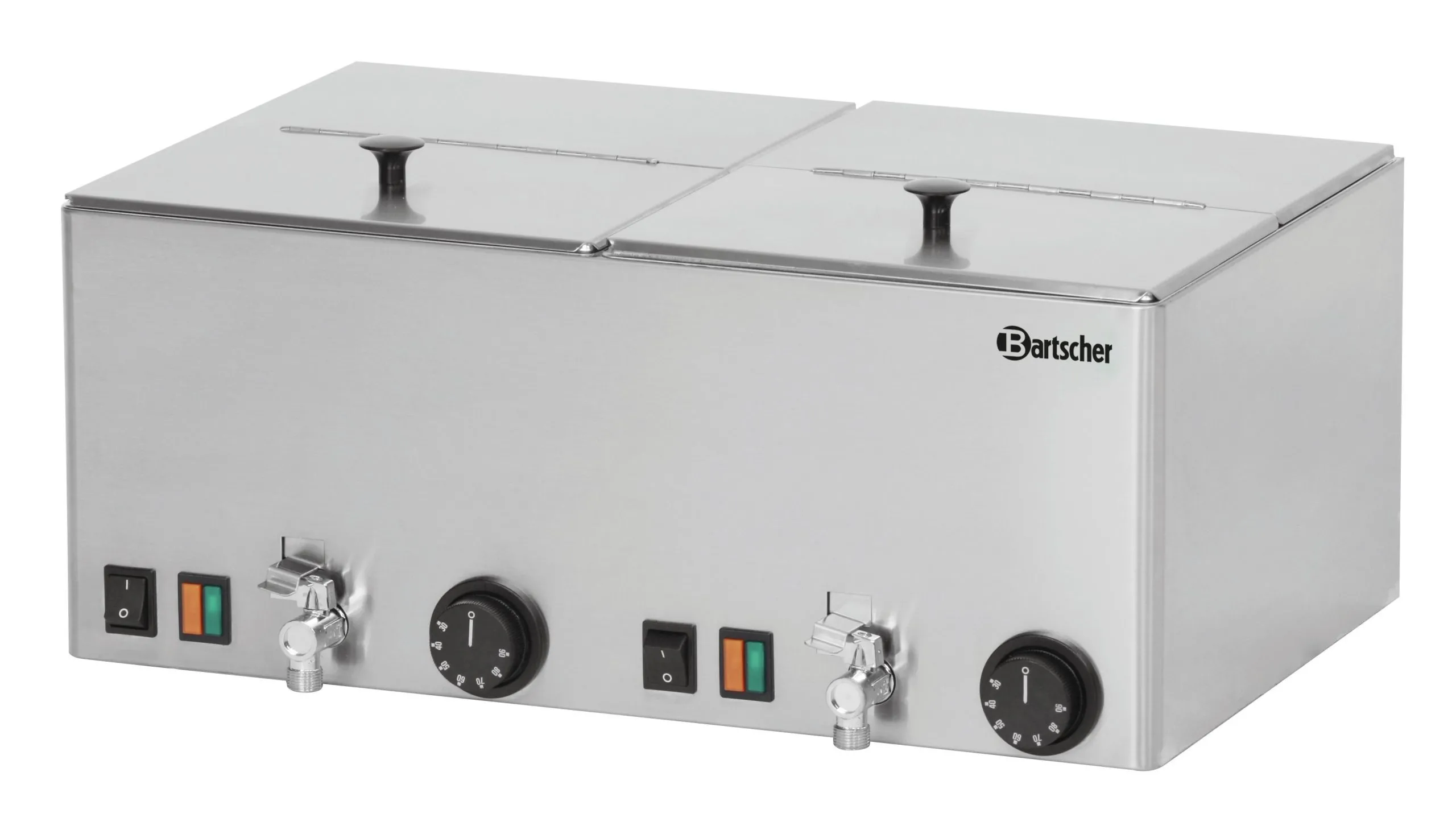 Würstchenwärmer mit 2 getrennten Kammern