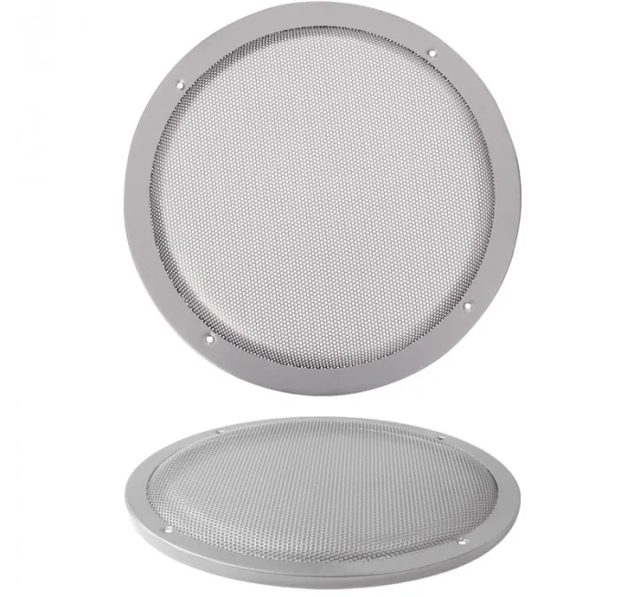 32cm Lautsprecherabdeckung 318mm 12zoll Gitter Rund Silber