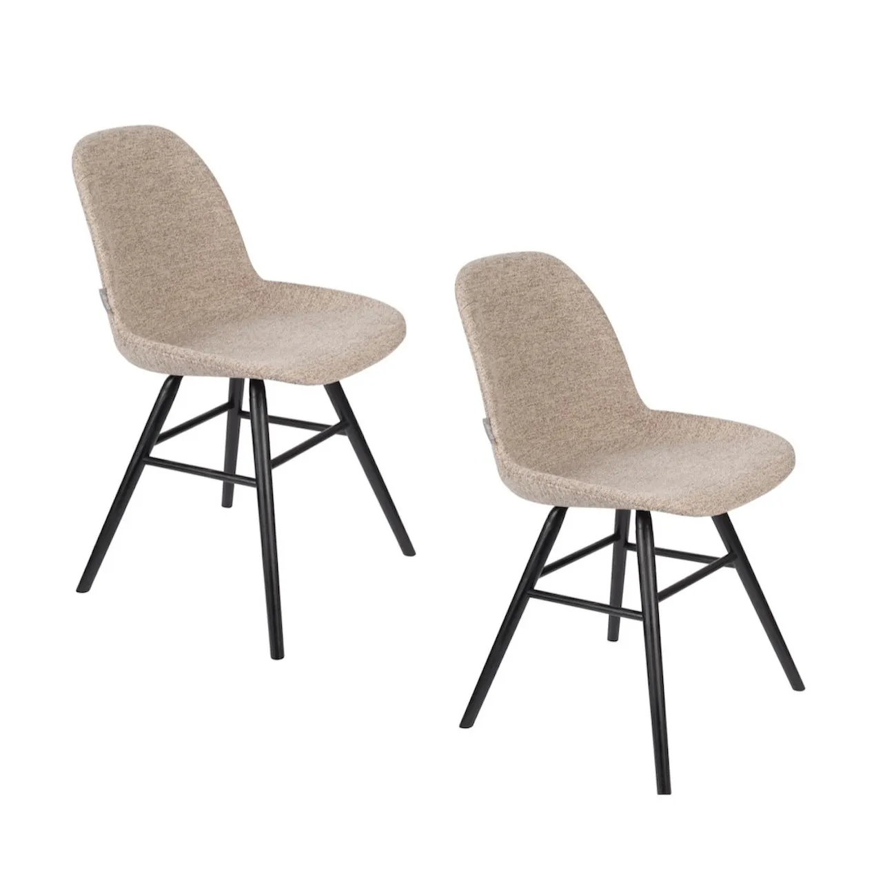 ALBERT KUIP SOFT - Satz von 2 Stühlen Stoff beige
