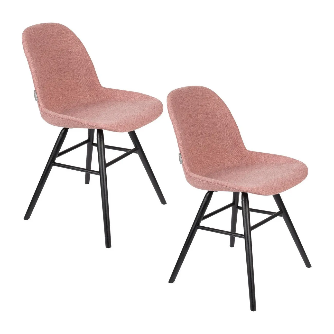 ALBERT KUIP SOFT  - 2 Design Stuhlen Stoffversion rosa