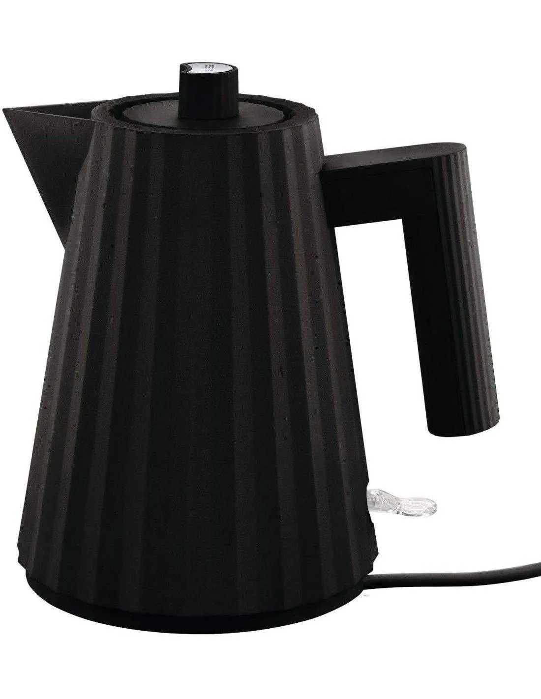Alessi Plissé 1L Elektrischer Wasserkocher schwarz
