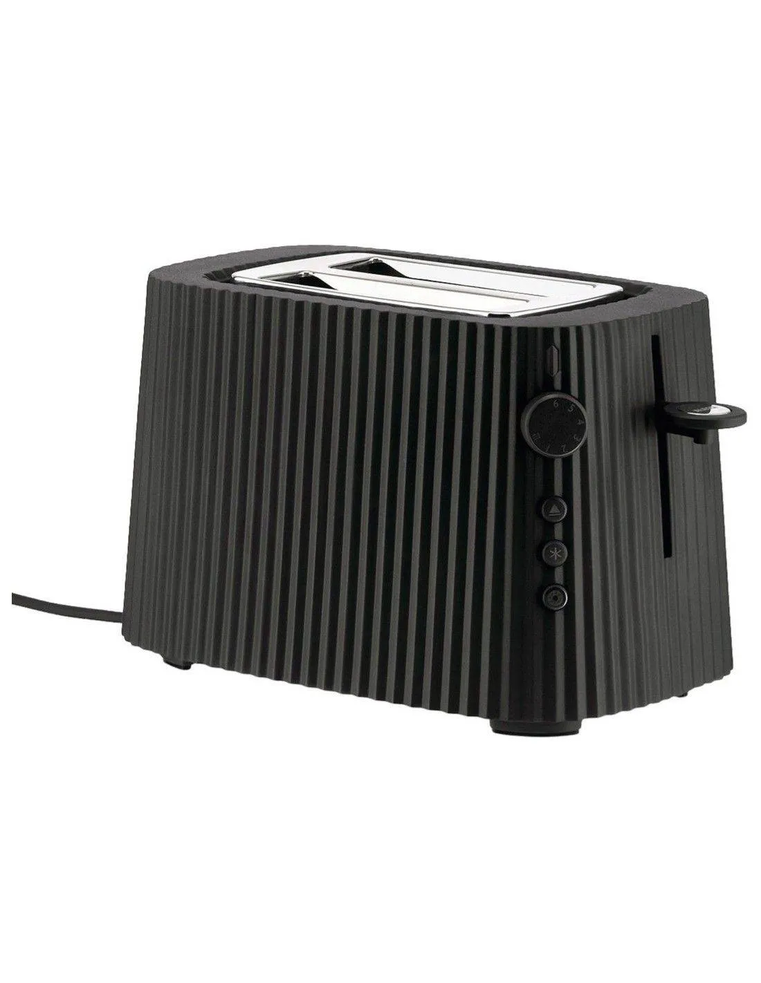 Alessi Plissé-Toaster Schwarz
