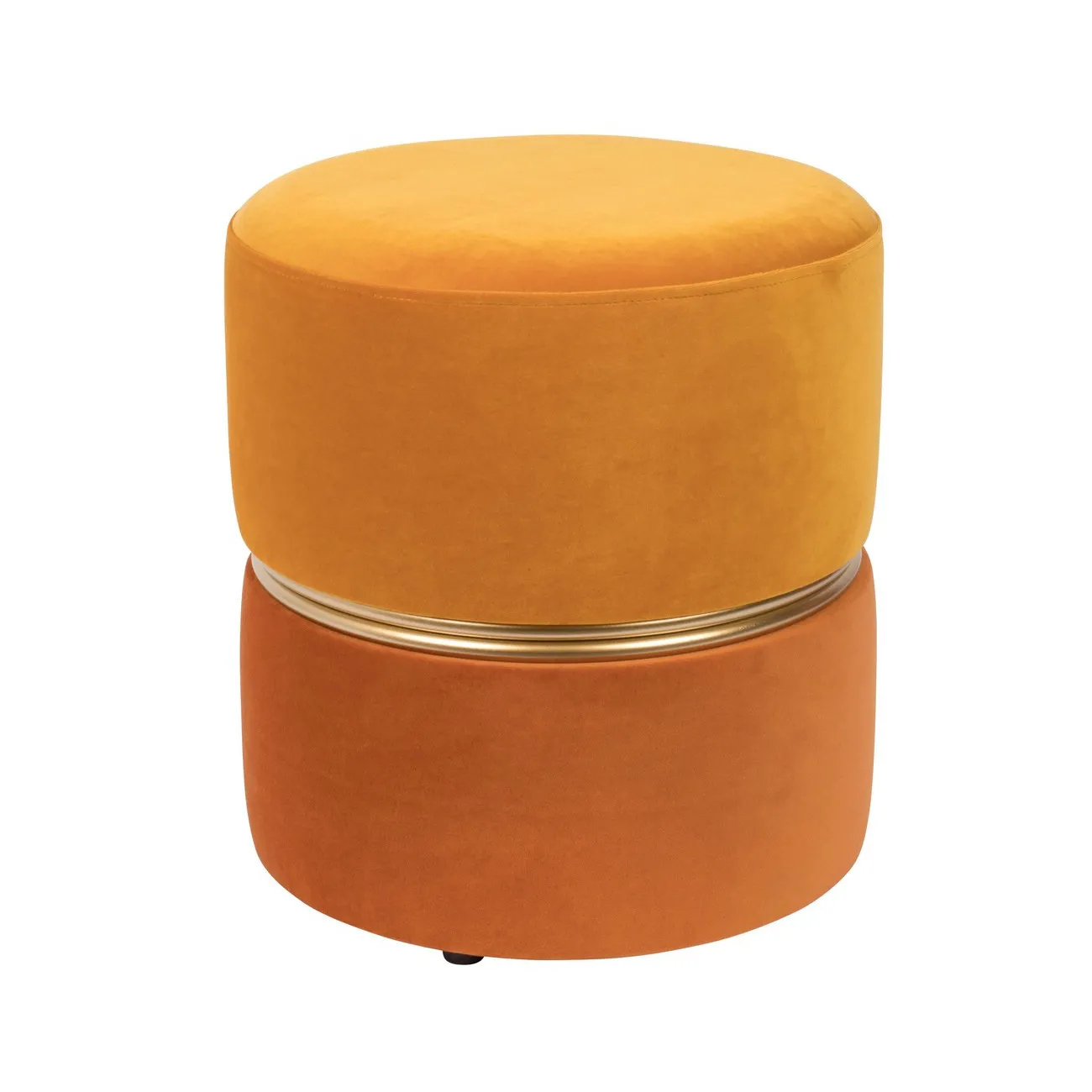 ART DECO - Hocker Hocker Samt orange