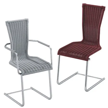 Rundrohr-Freischwinger Stuhl Jimmy von Bacher