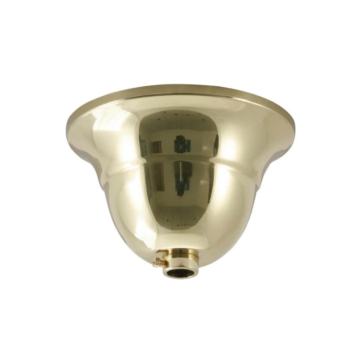 Baldachin Tulpenform Messing poliert Ø=90mm