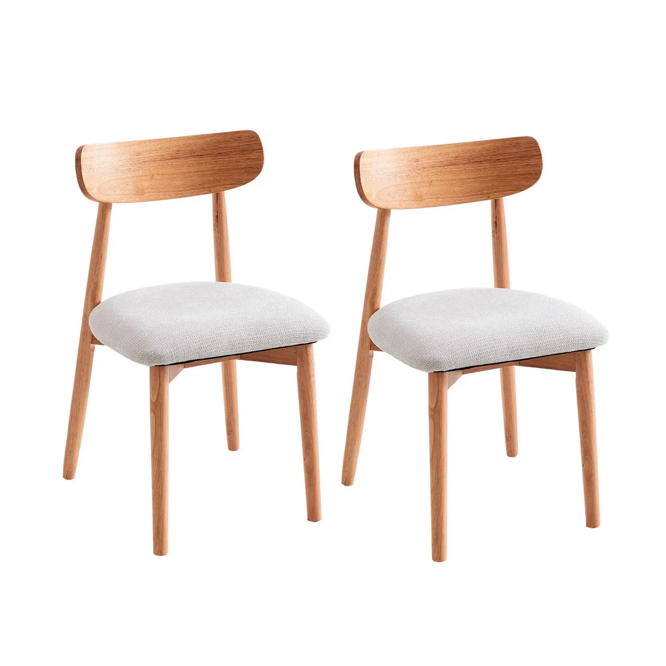 BALI - 2er Set Essstühle aus Holz