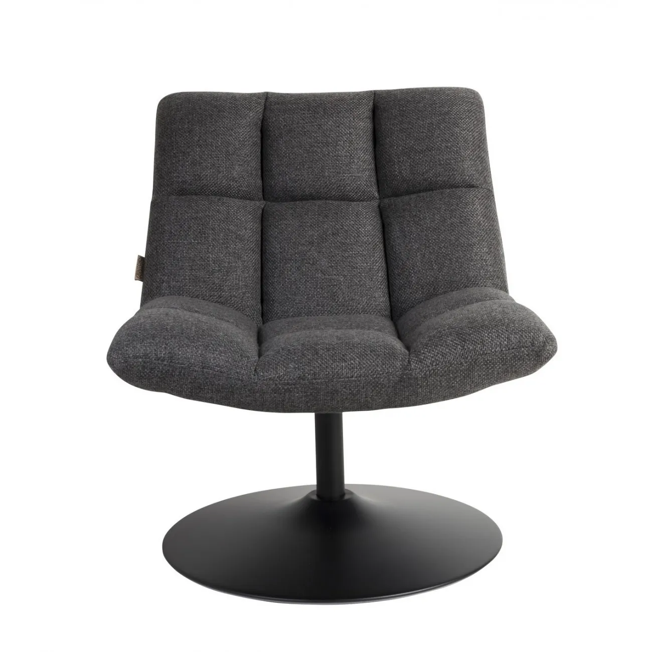 BAR - Drehbarer Design-Sessel aus Stoff, dunkelgrau