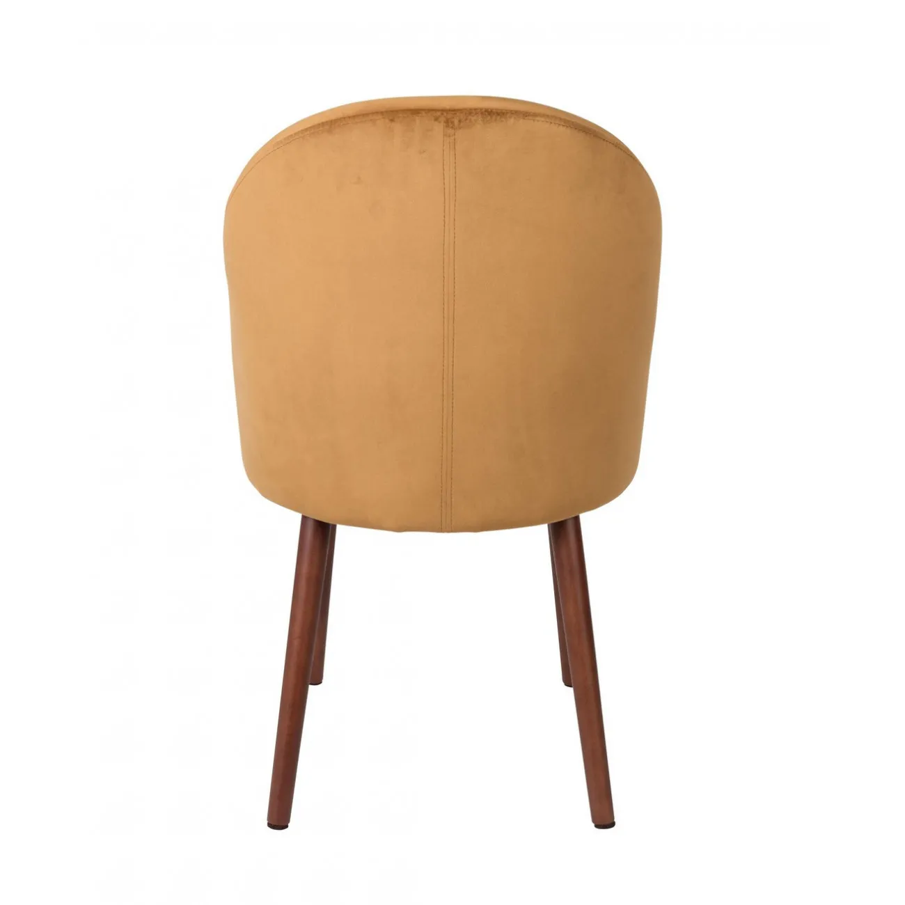 BARBARA - Esszimmerstuhl aus Samt in camel