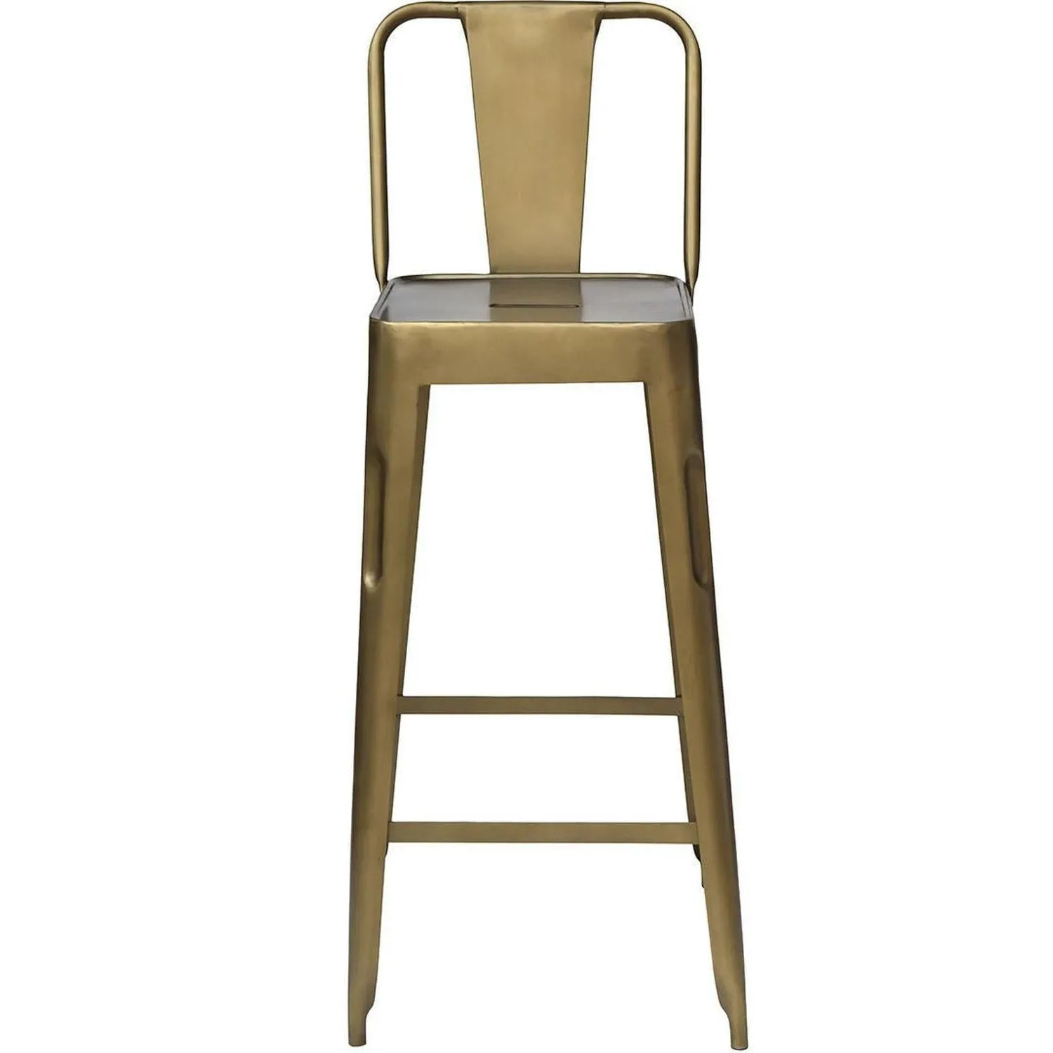 Barhocker Copenhagen aus Eisen - Antikmessing