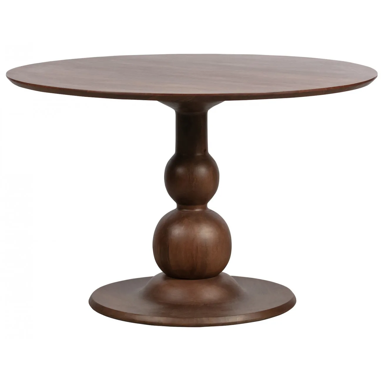 BAROC - Runder Esstisch aus Holz in Walnussoptik D120