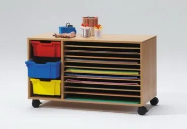 Papier und Bastelwagen für Kindergärten, Kitas und Schulen