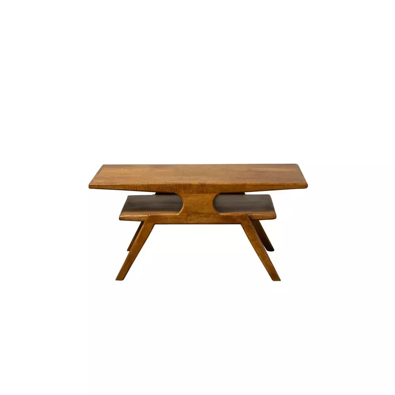 BAZAINE - Salontisch aus braunem Holz L100