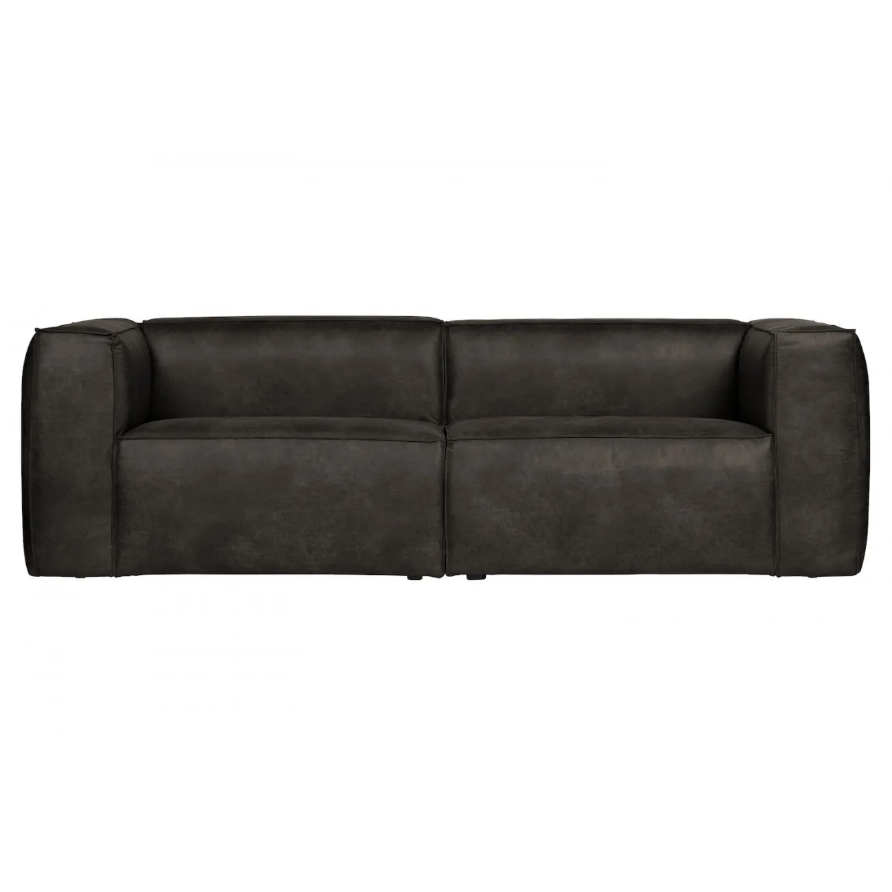 BEAN - 4-Sitzer-Sofa aus Eco-Leder L246, schwarz