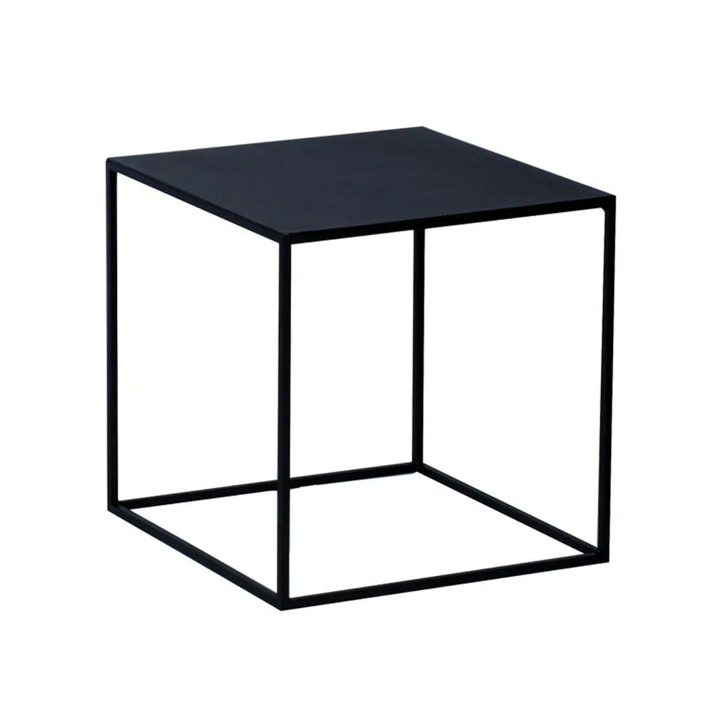 Couchtisch - quadratisch "Lili" Metall schwarzbraun