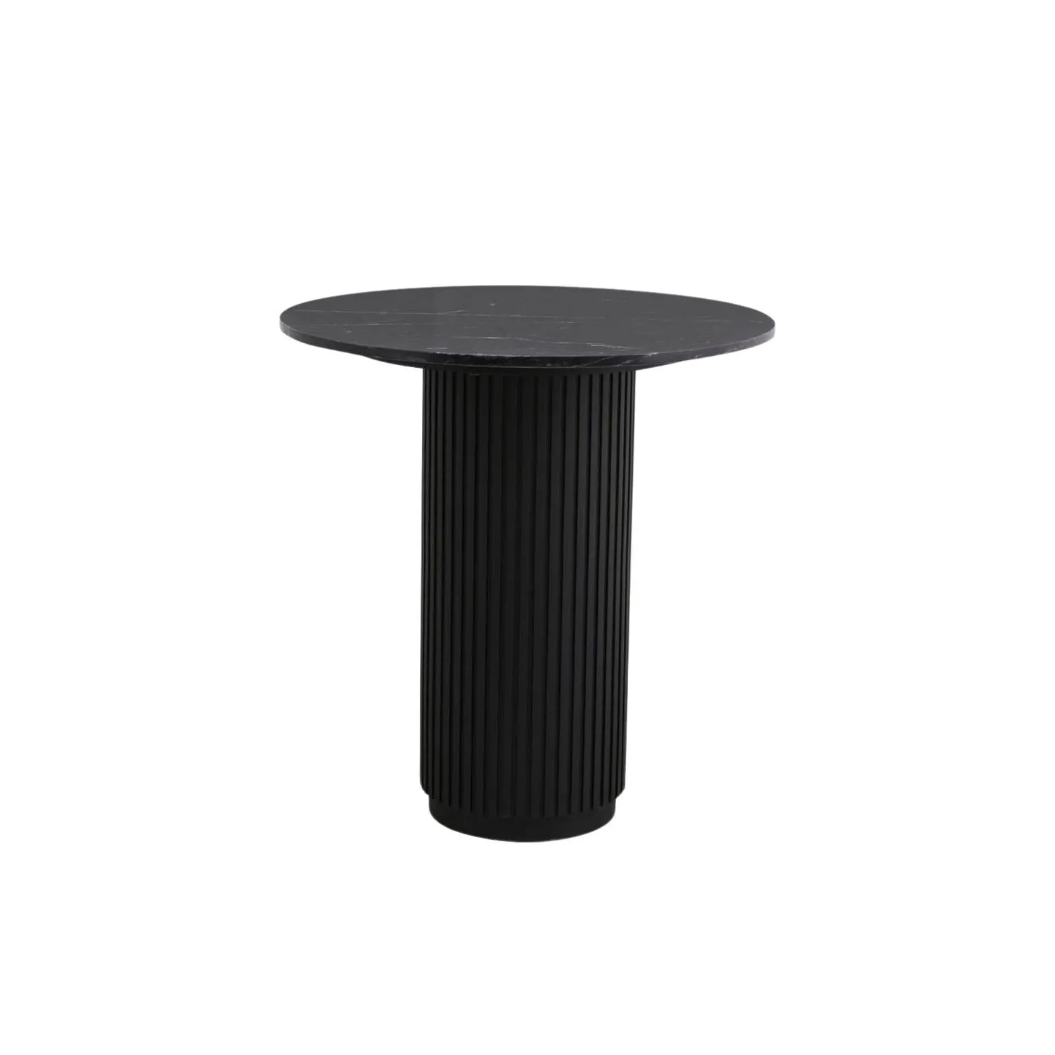 Beistelltisch ERIE 70cm aus Marmor – Schwarz