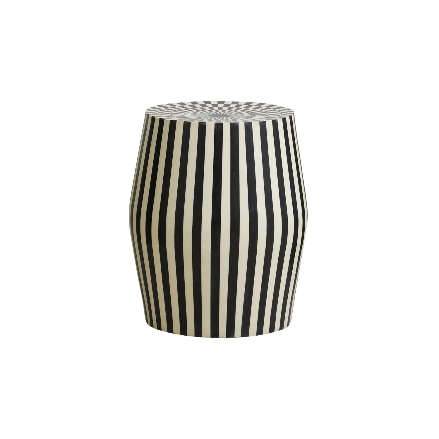 Beistelltisch Taura – Schwarz/Elfenbein