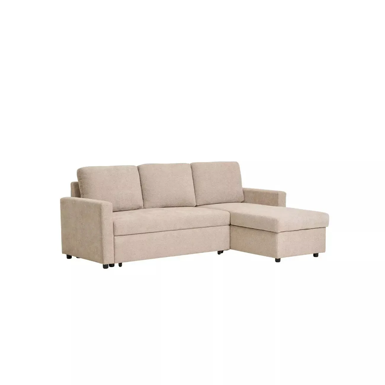 BELFAST - Umbaubares Ecksofa gerade beige L218