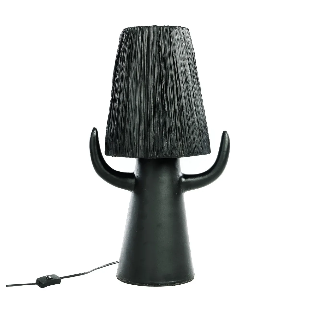 BILLY BOB - Schwarze Terrakotta-Stringleuchte H60