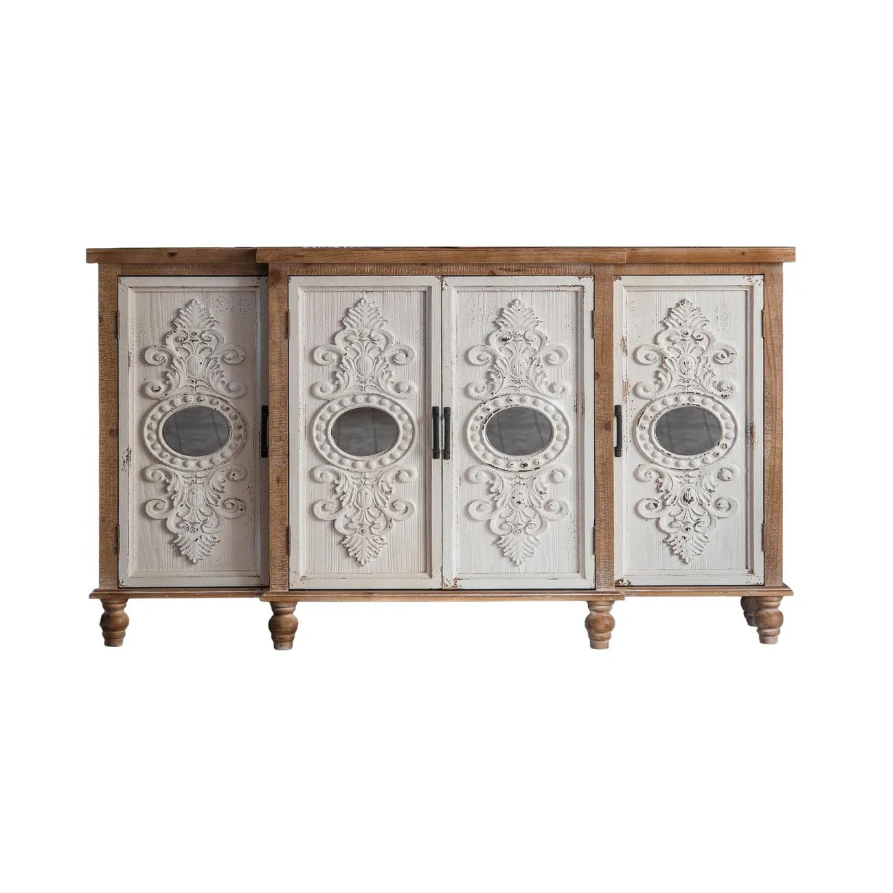 BOHEME - Anrichte aus patinierter Weißtanne L154