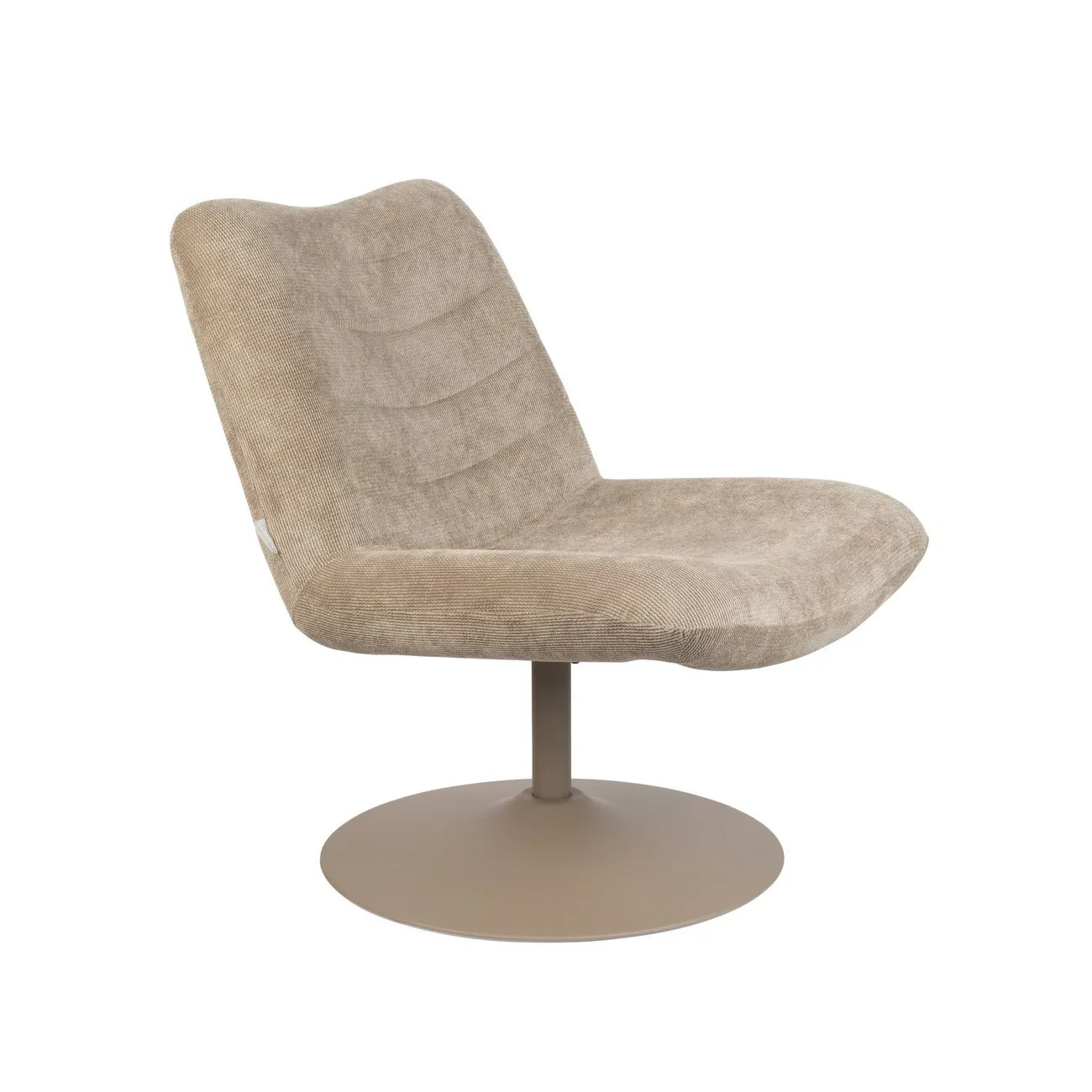 BUBBA - Lounge-Sessel aus Samt Beige