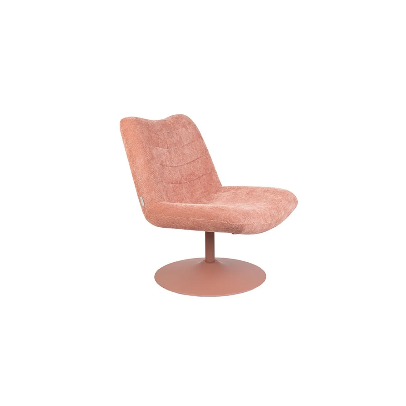 BUBBA - Lounge-Sessel aus Samt Rosa