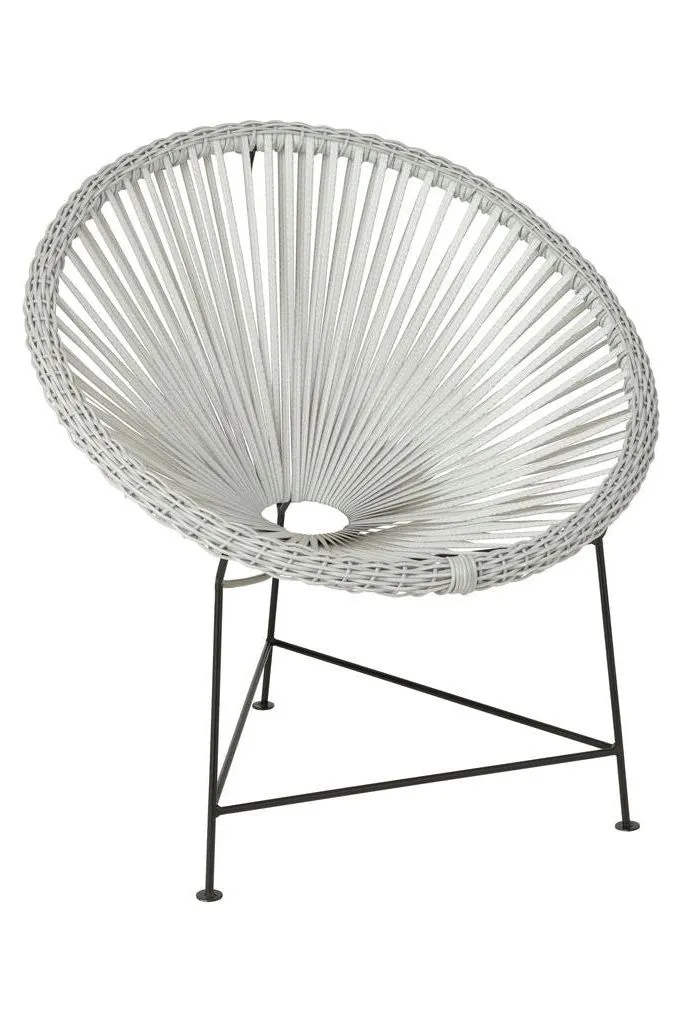 Alco Chair Metal/White Rattan