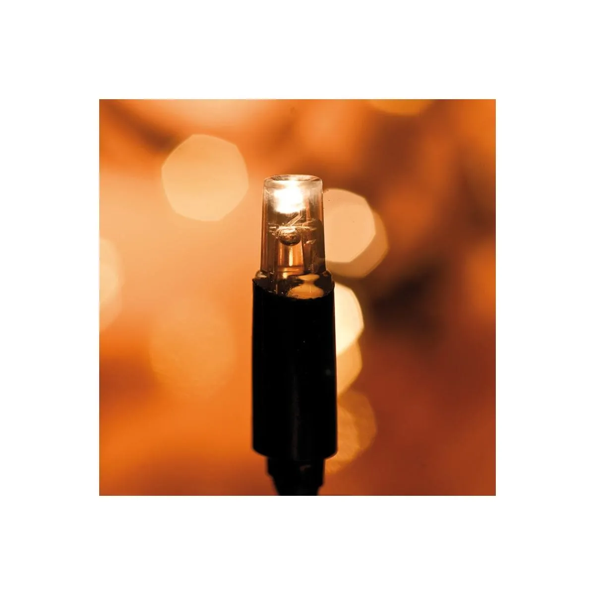 Chrissline Combi LED Lichterkette 50 LEDs amberfarben 2500K