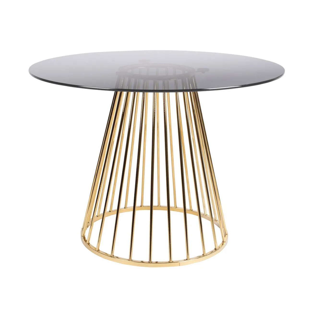 CIRCLE - Esstisch Rauchglas D104