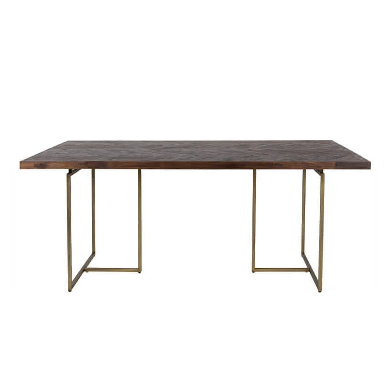 CLASS - Esstisch aus Holz und Messing L180