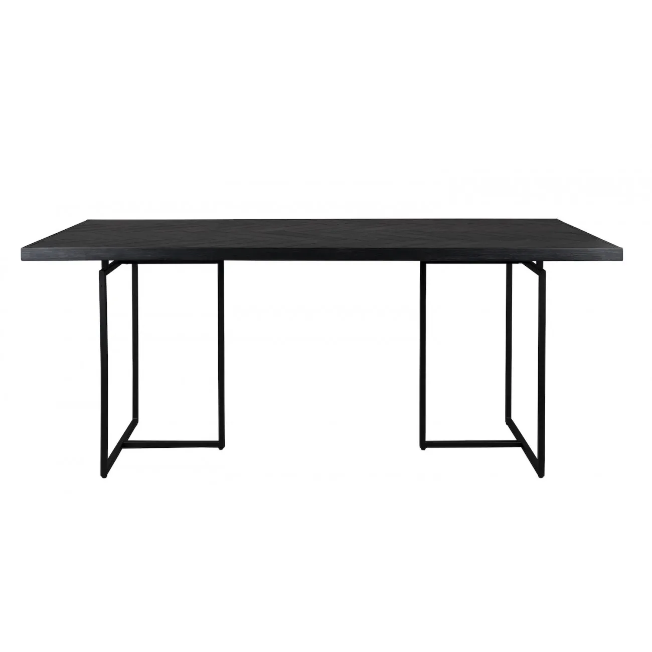 CLASS - Esstisch aus Holz und Stahl schwarz L220