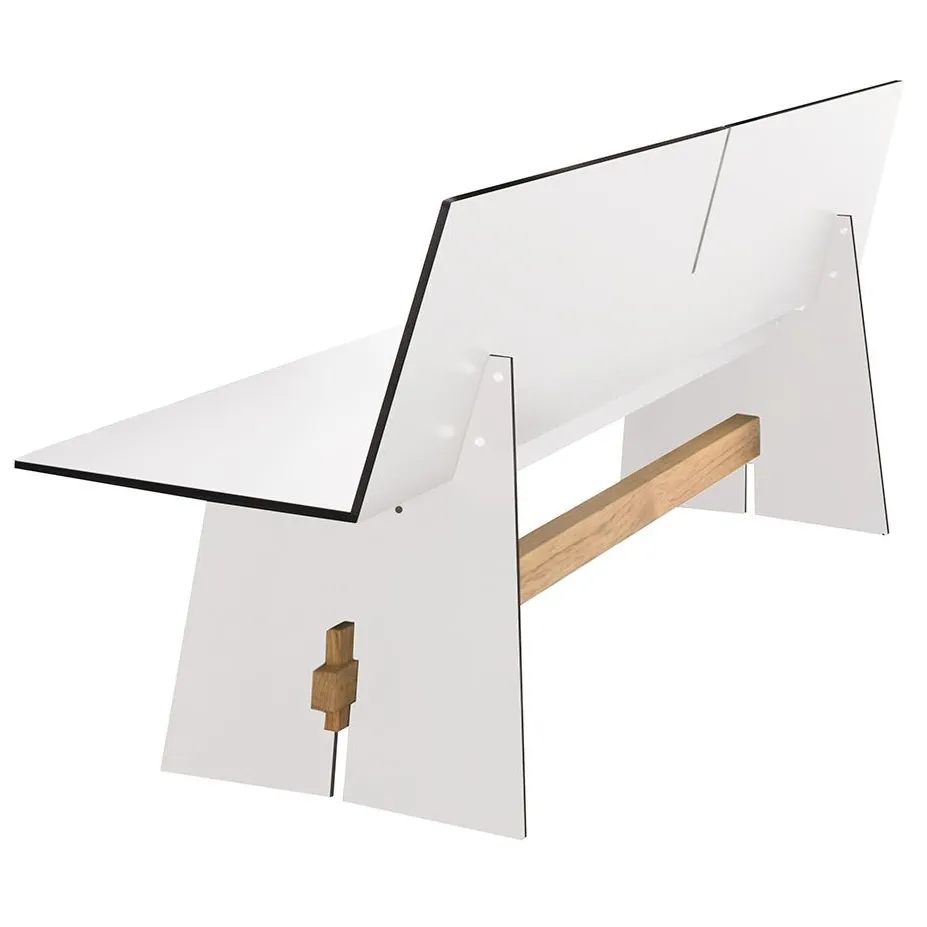 Tension Bank mit Rückenlehne von Conmoto