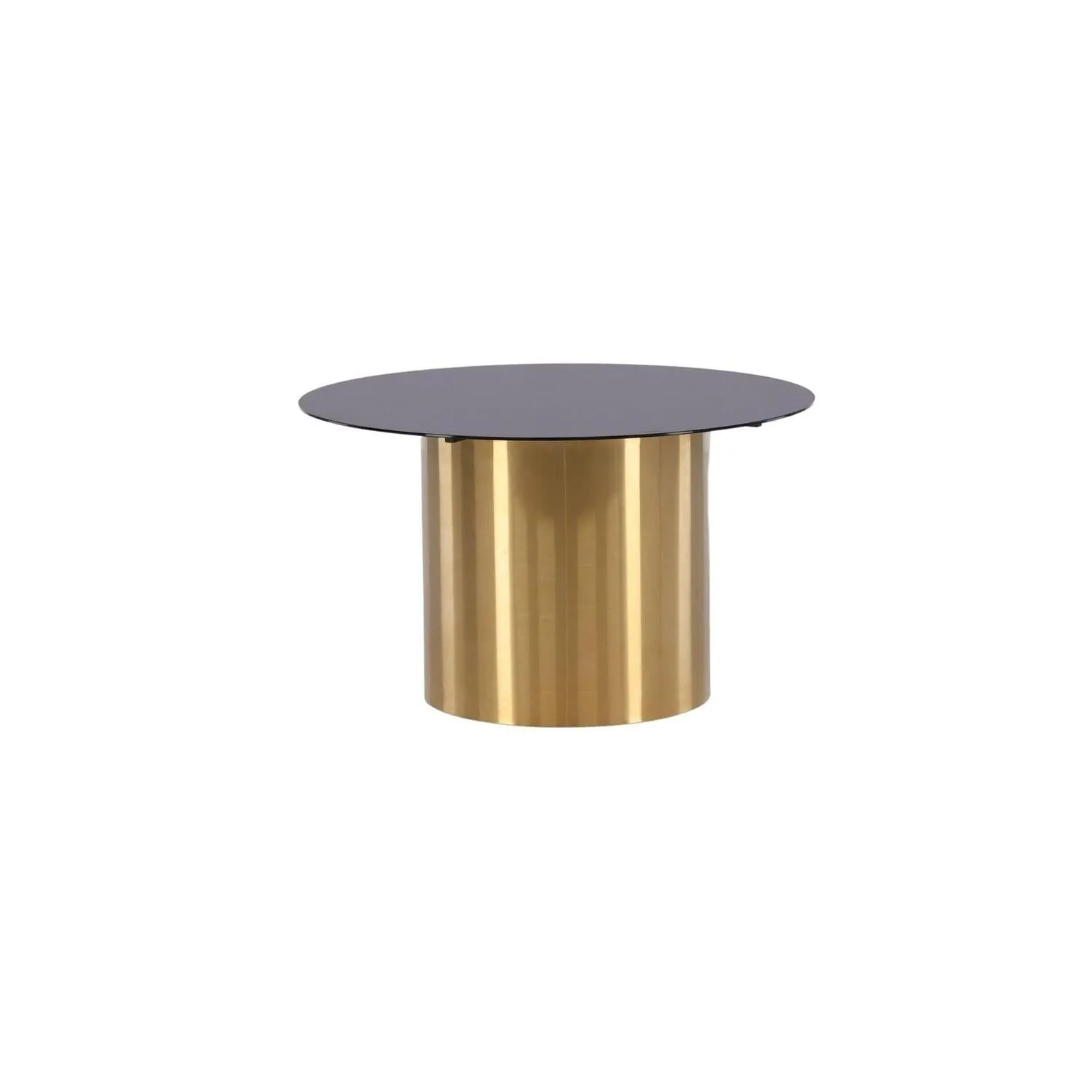 Couchtisch Ystad - Rauchglas / Messing